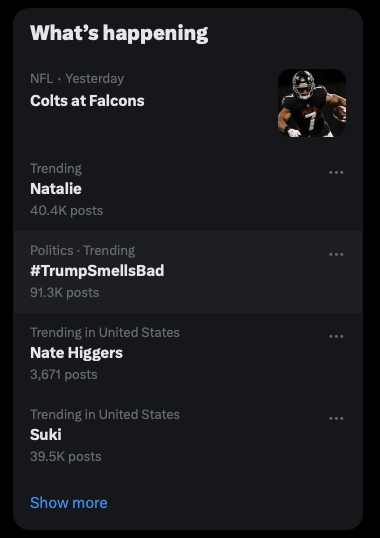 clanedecosta's tweet photo. The fact that Nate Higgers is trending on Christmas Morning is all the proof I need that reserving my name on Bluesky was a great idea. https://t.co/2g1d26ocXz