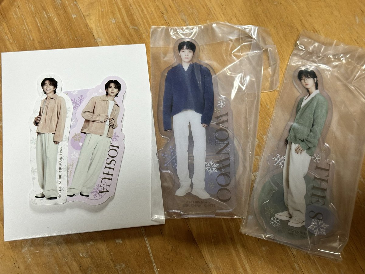 ta582se's tweet photo. SEVENTEEN セブチ 一番くじ 交換

譲→ アクスタ:the8  ウォヌ
         ステッカー: ジョシュア

求→同種 ドギョム ディノ

郵送可
明日12/26 博多にて手渡し可

お気軽にお声かけください🫧 https://t.co/ui3kmxF8xH