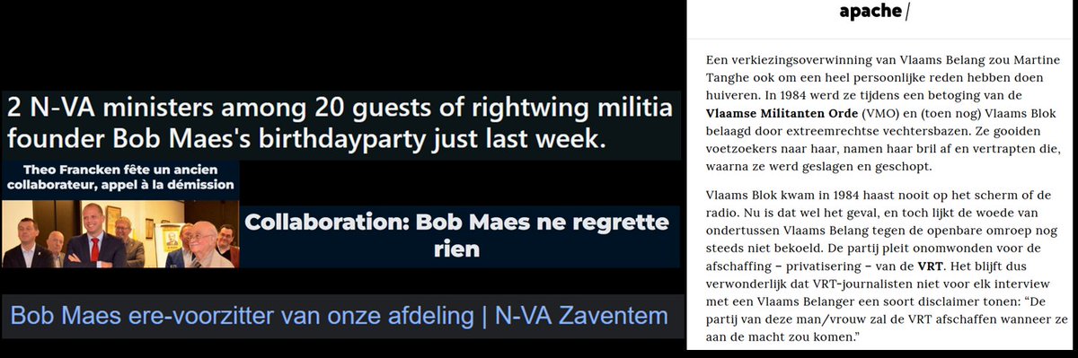 Vergeet het nooit niet. Vergeet het zeker niet in 2024.

Martin Tanghe werd geschopt en geslagen door de fascisten van het VMO. 
Oprichter  VMO:  ss-collaborateur Bob Maes
*ere-voorzitter n-va* Zaventem.

n-va = vlaamsblok.
Dezelfde oorsprong, ideologie en doelstellingen