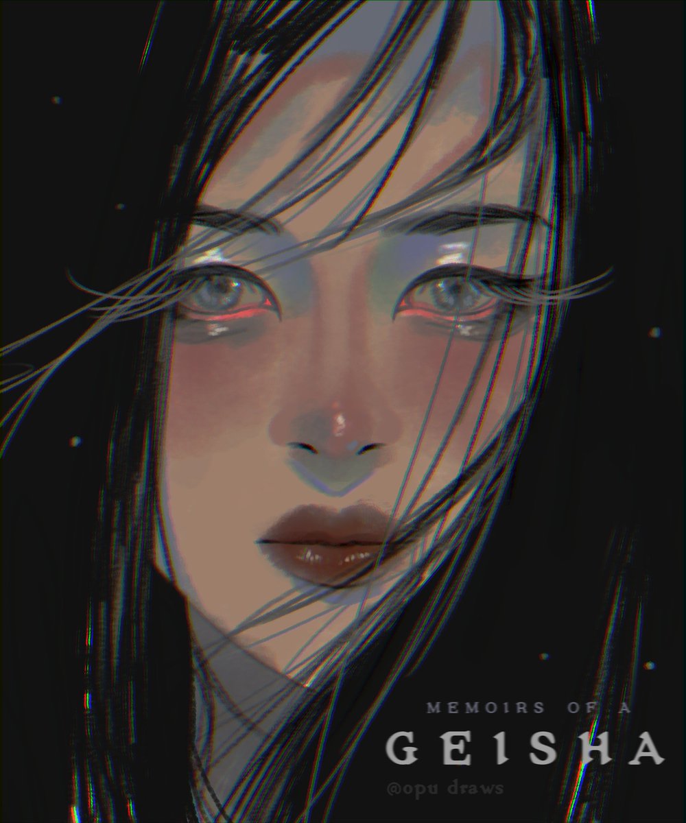 Drew the cover of 'Memoirs of a Geisha' in my style for a book lover friend 🌸 Haven’t read a book in quite a while, I think I should give this one a try! #digitalart #art
