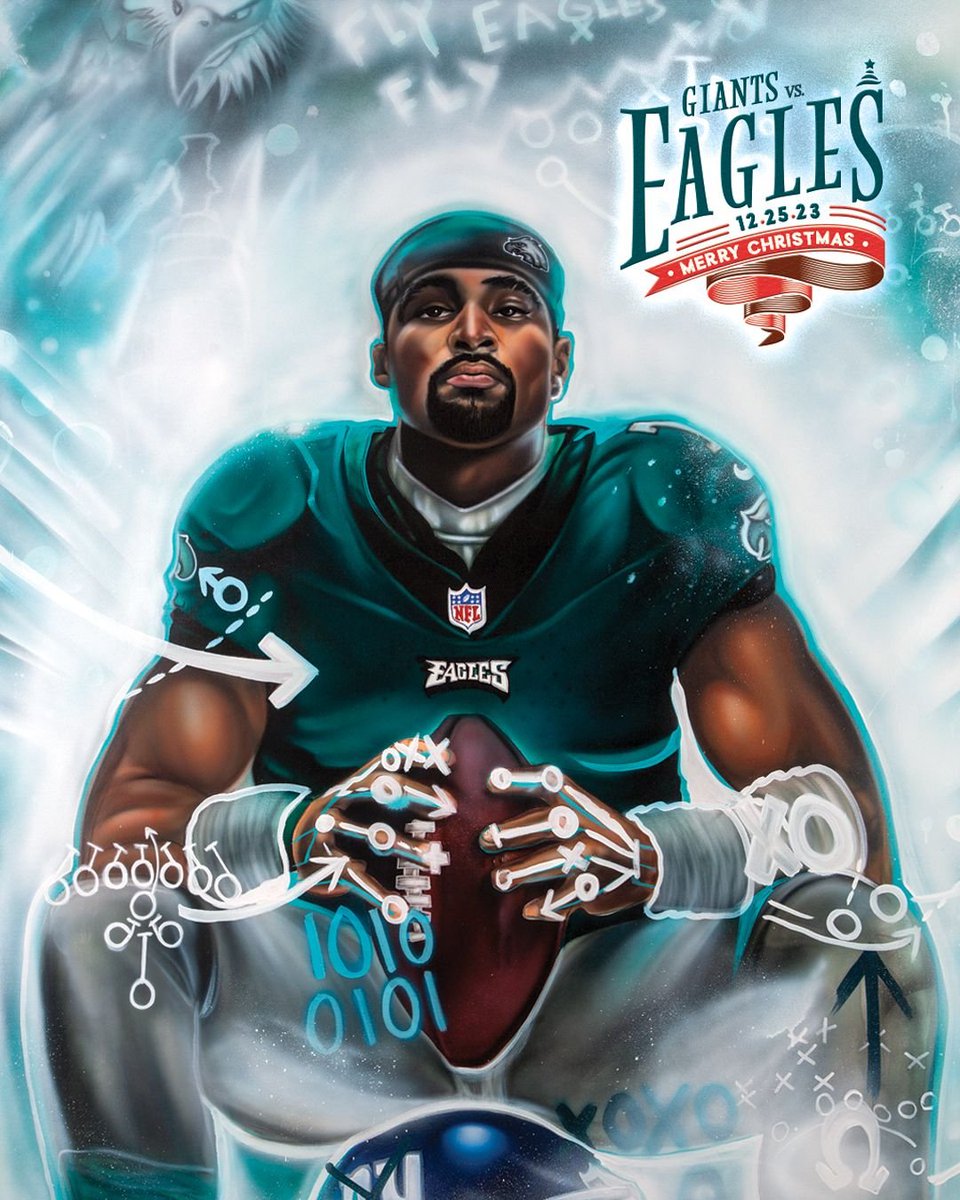 Merry Gameday! @pepsi | #FlyEaglesFly 🎨: amiraclearts.com