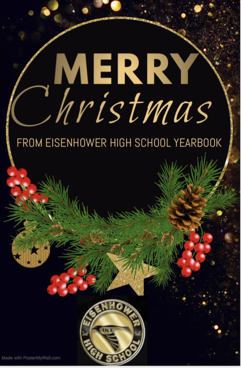 Wishing everyone a Merry Christmas from the Eisenhower High School Yearbook Club! May your day be filled with joy, laughter, and cherished moments with family and friends. 🎄📸 #ChristmasJoy #EisenhowerYearbook #jostensyearbook  #MyAldine