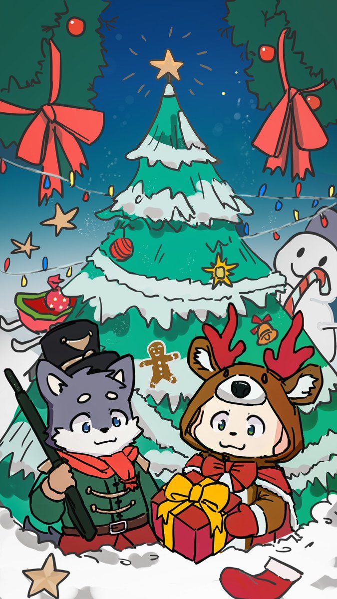 ahphs's tweet image. 🎄马瑞克瑞斯马斯🎅🤶🧑‍🎄🎄,里面是什么呢?是什么呢?