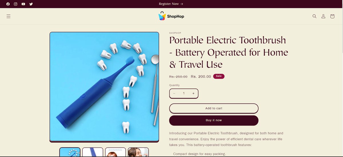 eshophop's tweet photo. Jab aapka toothbrush apne aap ko superhero samajhne lagta hai, tab samajh lo, portable electric toothbrush ka waqt aa gaya hai! 🦷💪 #ShopHop par jao aur apne dental game ko upgrade karo.🛒#DentalHero #toothbrush 

Visit store - https://t.co/KPLoq5scdK https://t.co/5jIJ5ZJoi0