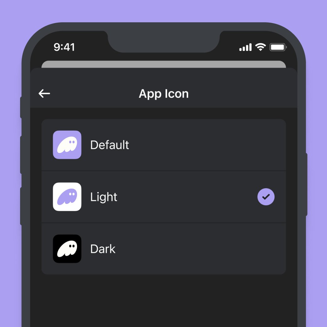 Choose your fighter.

Settings → Preferences → App Icon

More app icons coming 🔜