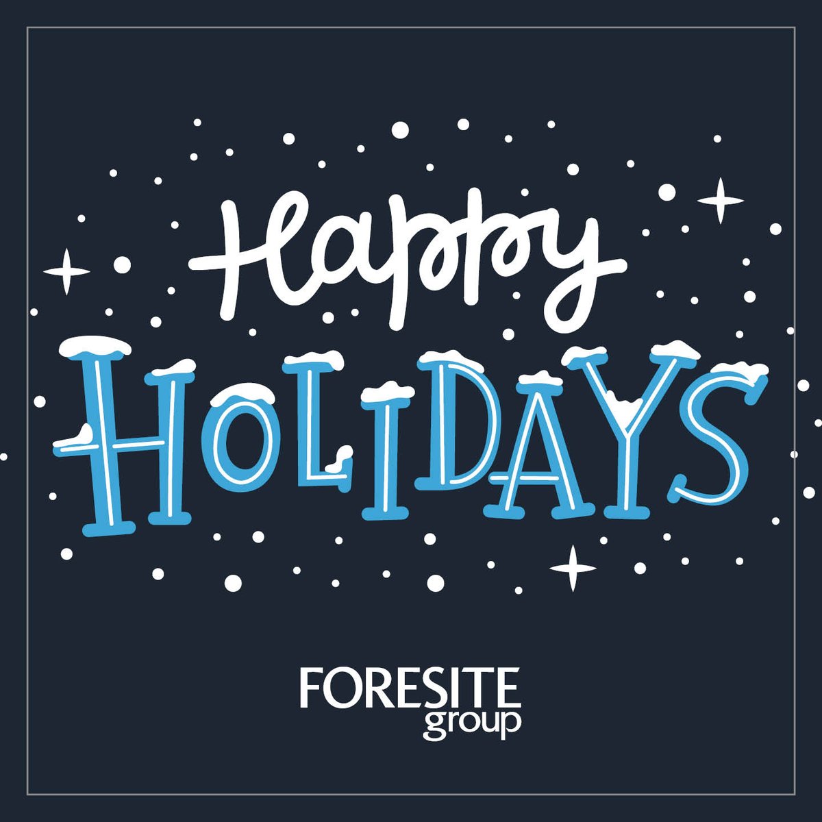 ForesiteGroup's tweet photo. Happy holidays from our team to yours! 🎄 🕯️ https://t.co/EBOtAUkN3O