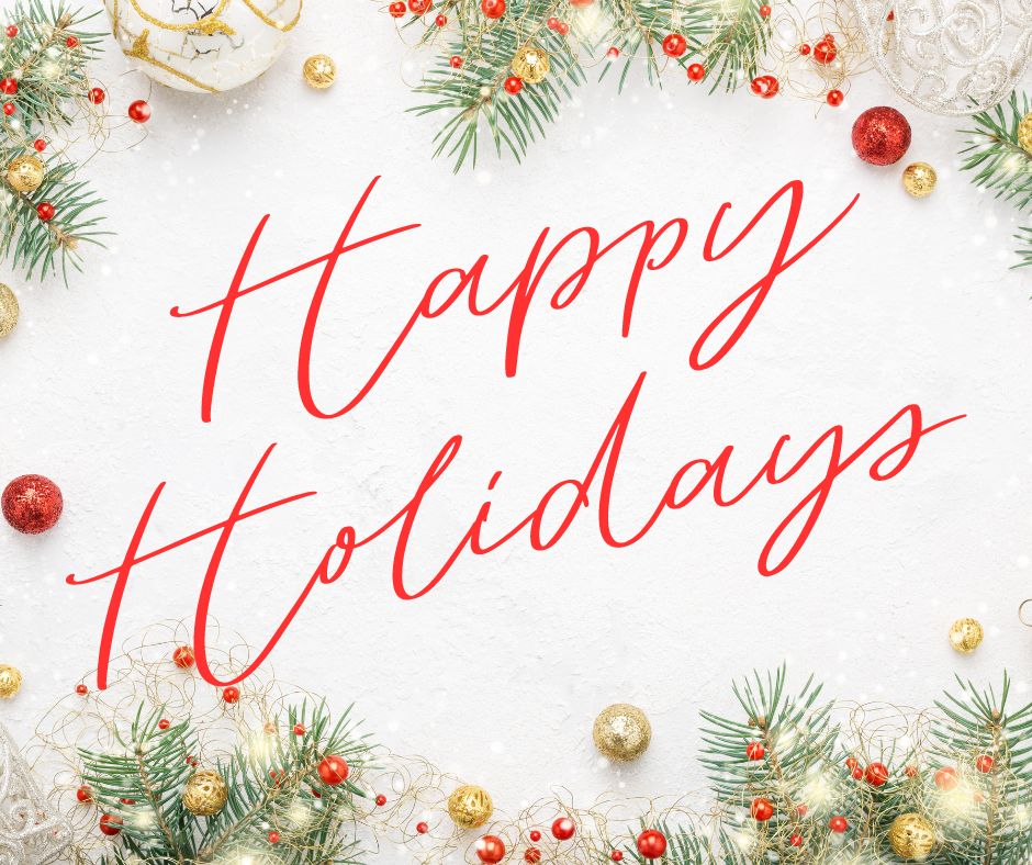 Wishing everyone a happy Holiday filled with love and cheer. May the special time spent with family and friends make lasting memories to cherish. #Christmas #HappyHolidays