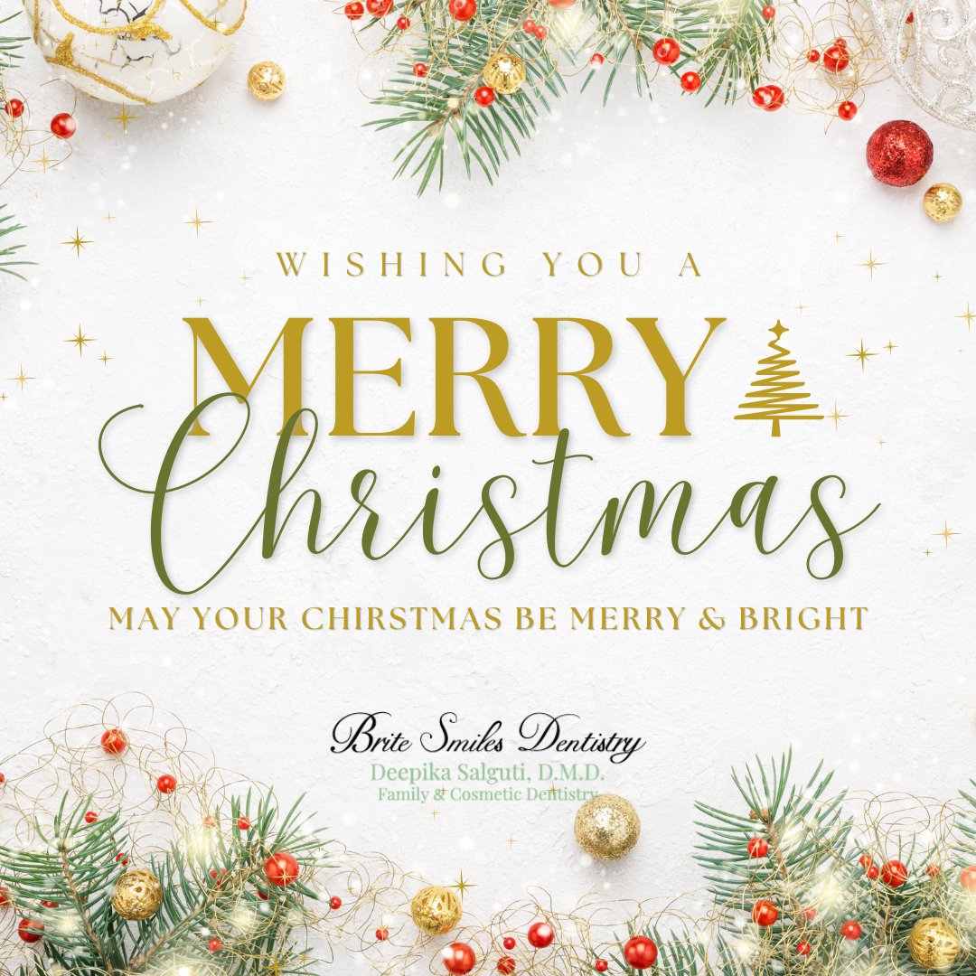 smiles_brite's tweet photo. Christmas is about opening presents and our hearts. Merry Christmas from Brite Smiles Dentistry! 🎄✨

#britesmilesdentistry #flowermounddentist #dentondentist #happysmiles #implants #veneers #crowns #rootcanals #Invisalign #teethwhitening #dentalemergency #merrychristmas https://t.co/tX0XXHrmfX