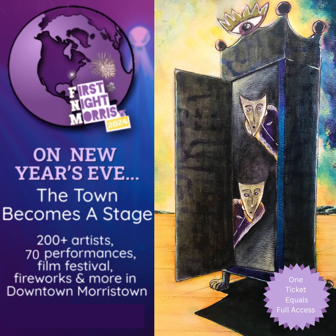 Sneak Peek at First Night Morris 2024: First Night Morris is proud to present this year's Visual Art Displays including The Atrium Gallery exhibit, Mystery, Memory &amp; Magic, featuring 4 floors of art with 175 works. Visit zurl.co/zUnQ   to learn more.