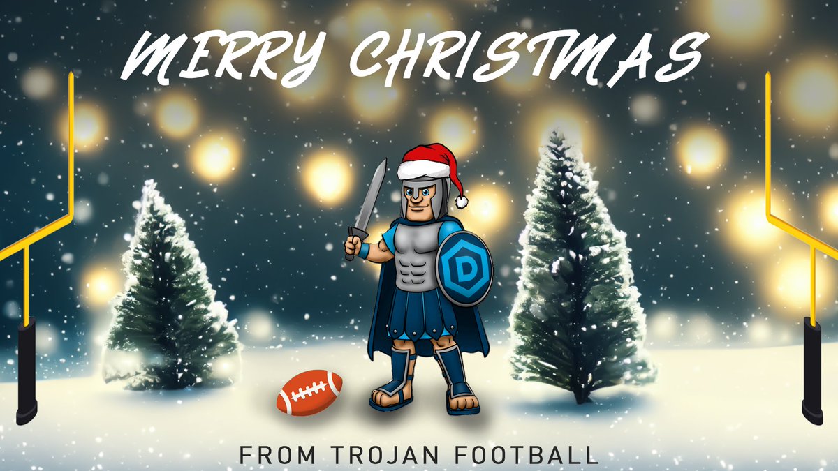 From our family to yours Merry Christmas T Nation 🎄 ❗ 

#TrojanNation⚔️  #BlueandBold