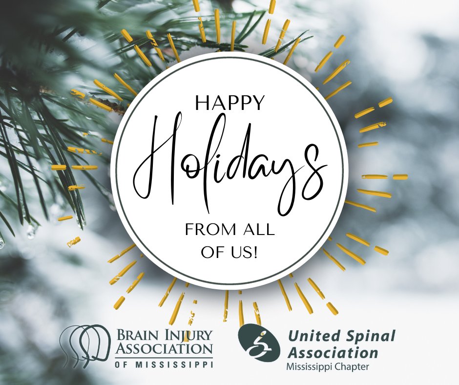 Happy Holidays from all of us at BIAMS/USAMS! We hope this season brings you joy, love and happiness.

msbraininjury.org