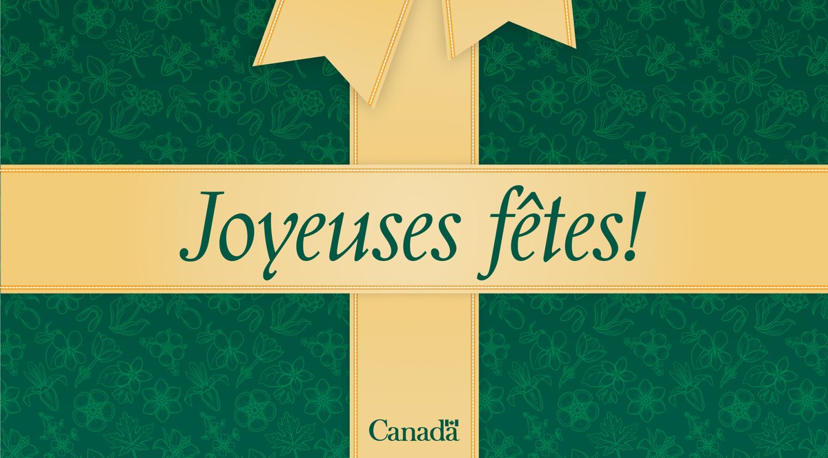 Nous vous souhaitons, à vous et à votre famille, de très #JoyeusesFêtes! Qu'elles soient aussi enchanteresses qu'un banquet royal! 🎄✨