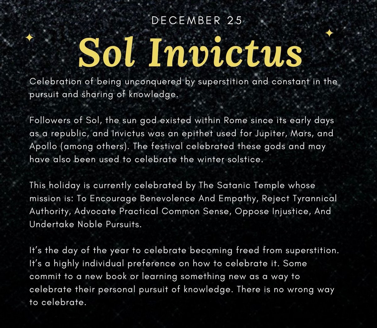 Have you heard of Sol Invictus? Let's learn together: buff.ly/3RomM4u