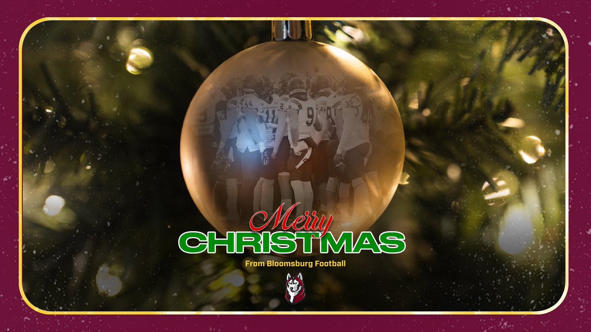 Merry Christmas and Happy Holidays from Bloomsburg Football!
#GoHuskies #happyholidays