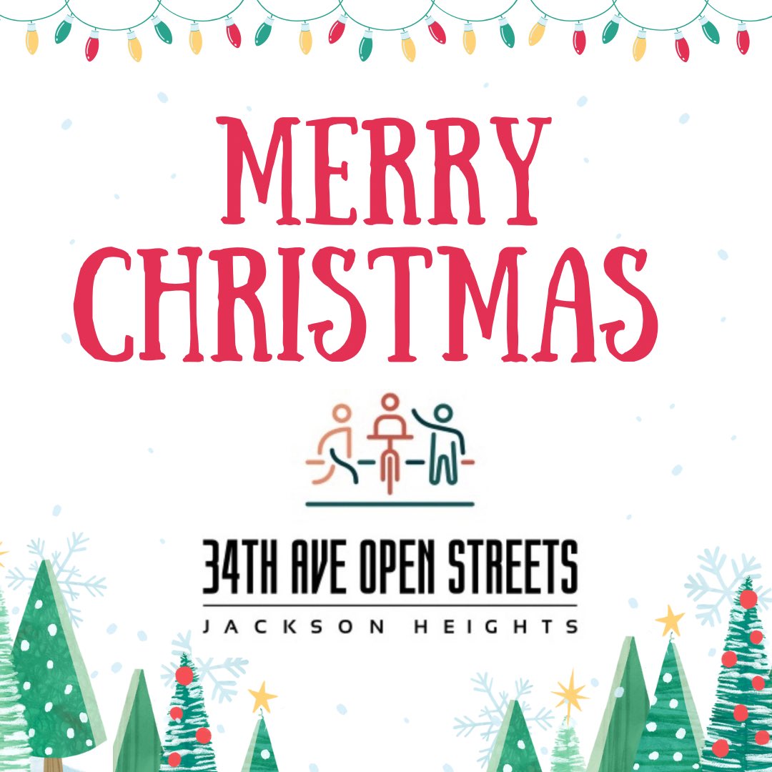 Merry Christmas to all of those who celebrate.

Thank you to all of our volunteers,  to our coalition partners &amp; to <a href="/nyc_dot/">NYC DOT</a> &amp; <a href="/thehort/">The Hort</a> . 

Big thank you to the people who donate so we can deliver programming all year long. Every donation helps.

34aveopenstreets.com/donate