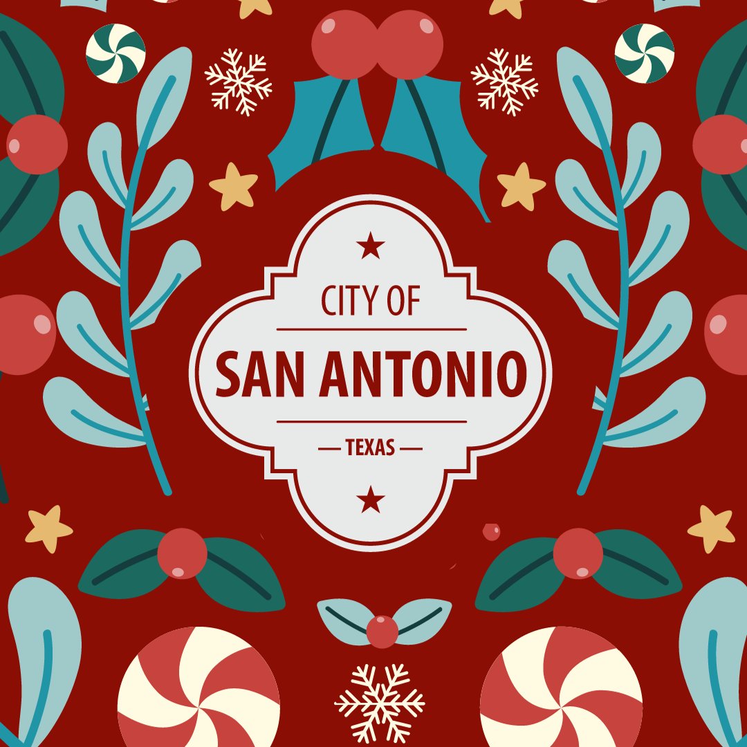 COSAGOV's tweet photo. Happy Holidays from our #COSAFamily to yours 🎄🎉

#SATX #COSA #SATXHolidays #HappyHolidays #SeasonsGreetings #TisTheSeason #Celebrate #Joy https://t.co/UPh5uIR5aV