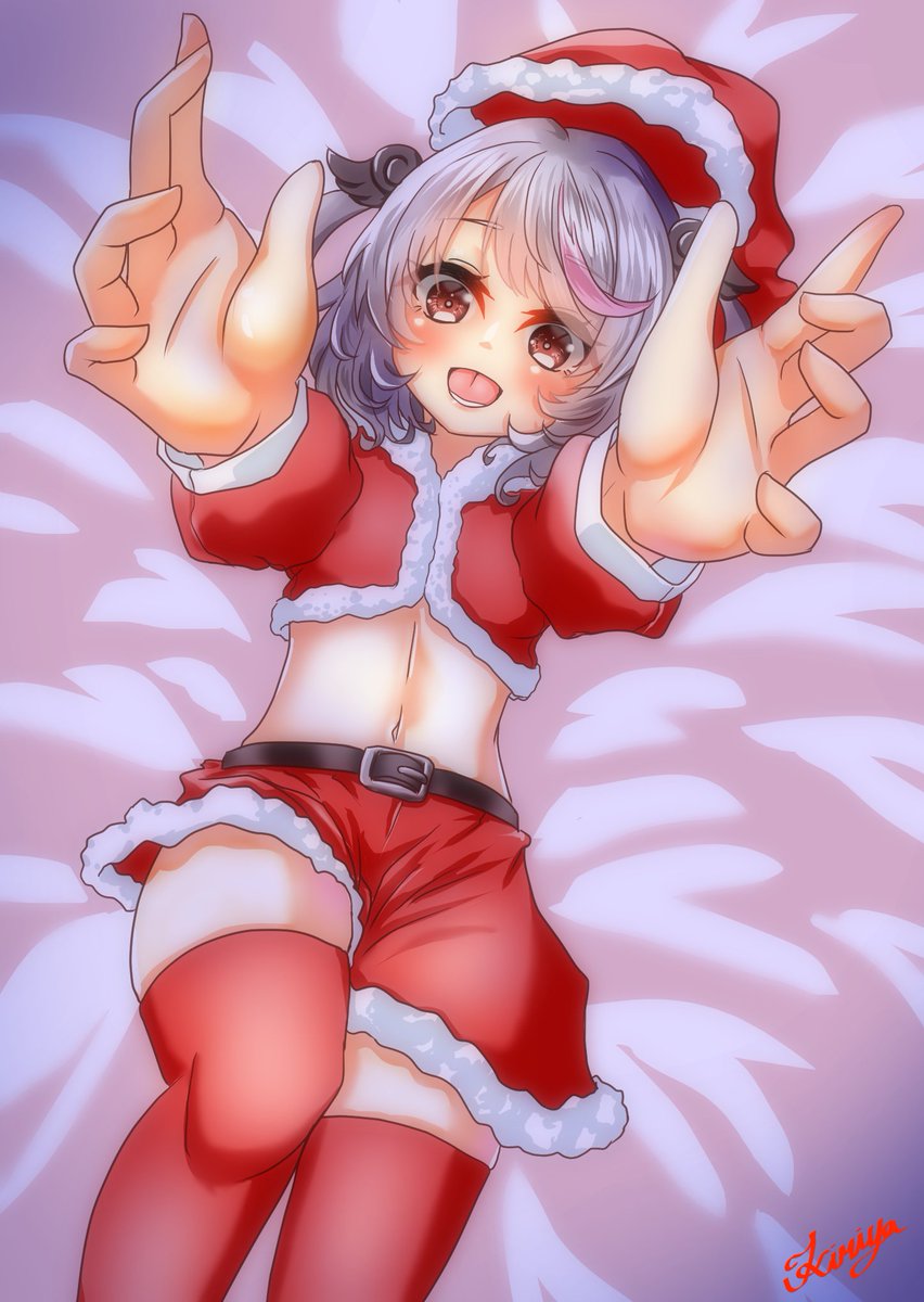 「#ふう氏画 メリークリスマス!何も考えずに描いたらネップリのやつと少しかぶっちま」|桐矢＠後方腕組み観葉植物のイラスト