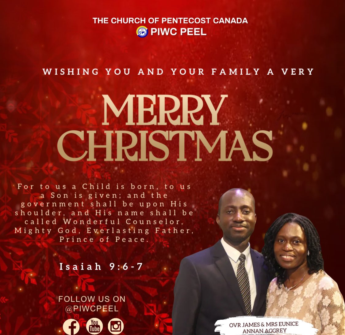 Merry Christmas Family!❤️
God bless You !

On this day The perfect saviour was born Jesus Christ 🙌🏽🙌🏽

Join us at 10am for Service *TODAY*