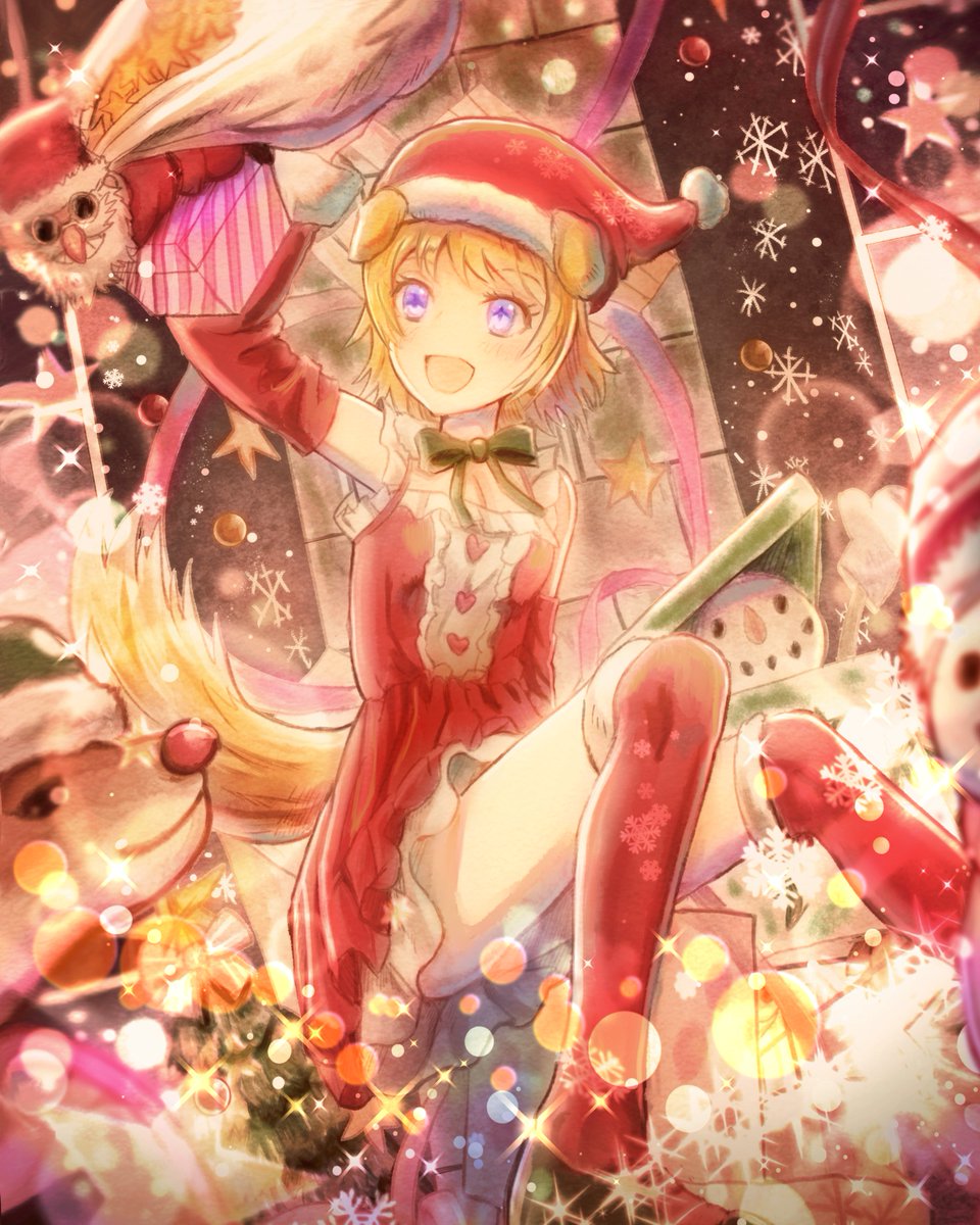 Merry Christmas! Even if you don't celebrate it, I hope your day is filled with all of the jolly and joy your heart desires! 💙🐶💙

You all bring me so much joy you all bring to me every single day! I hope you get all the gifts you want this year~!

#flufflart: @/shionshironeko2