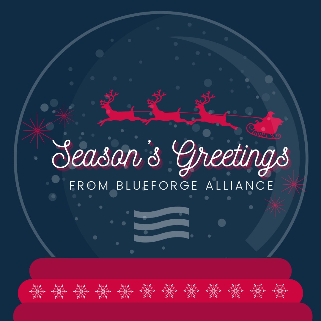From our entire BlueForge family, we hope today is filled with cherished moments surrounded by those you love. And for all of our United States service members away from home, we are grateful for your service. Happy Holidays!