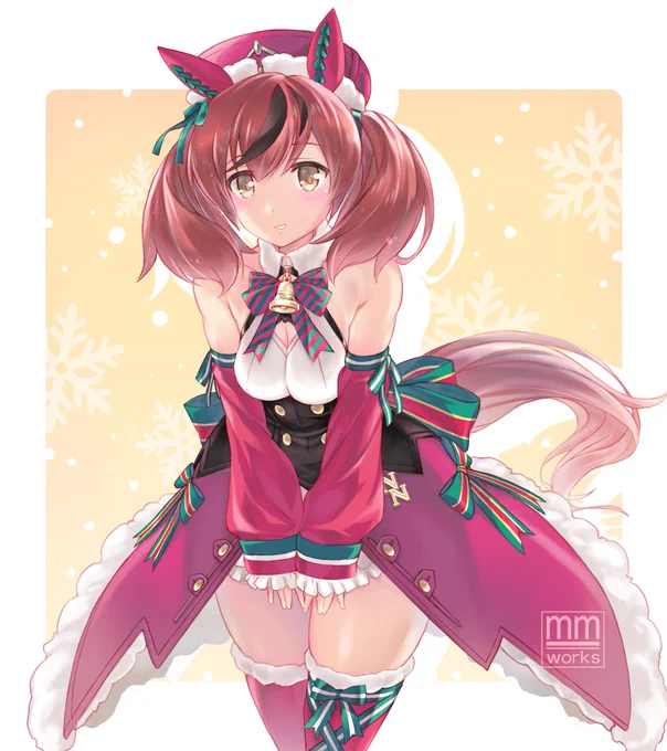 サンタネイチャさんを描きました #ウマ娘 #ナイスネイチャ