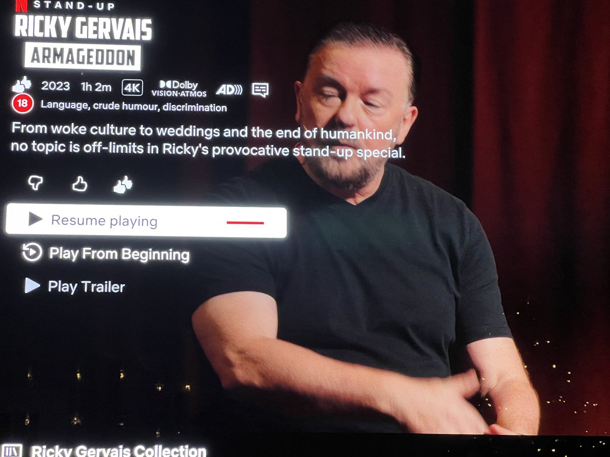 Another masterpiece! ⁦<a href="/rickygervais/">Ricky Gervais</a>⁩ . It’s funny because it’s true! 😂😂