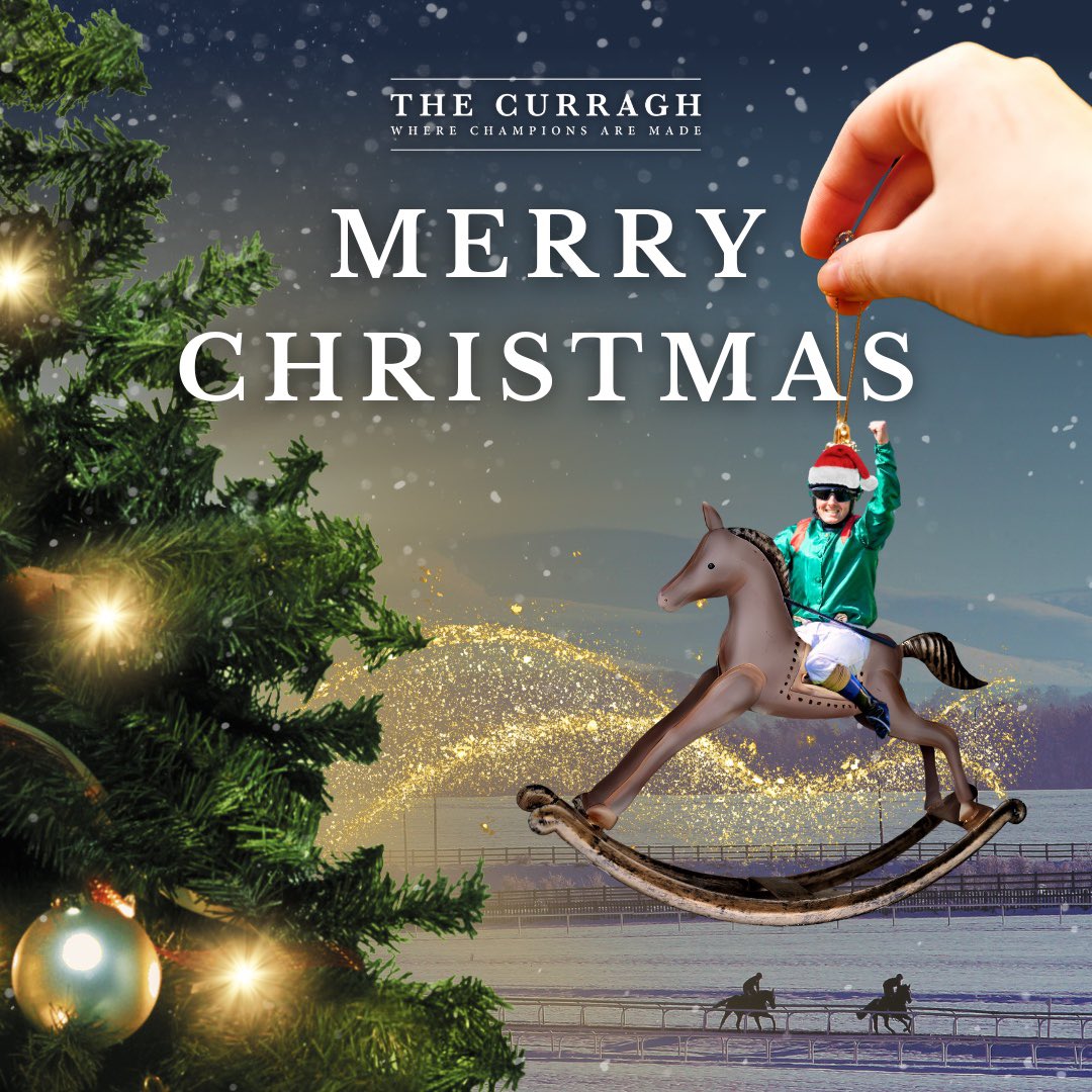 Happy Christmas! ✨🎅🏻🎄🏇🏻

#CurraghRacecourse #HorseRacingIreland
#IntoKildare #IrishRaces #Thoroughbred
#Racecourse #Horses #Equine #Jockey
#Sports #Kildare #Curragh #FlatRacing