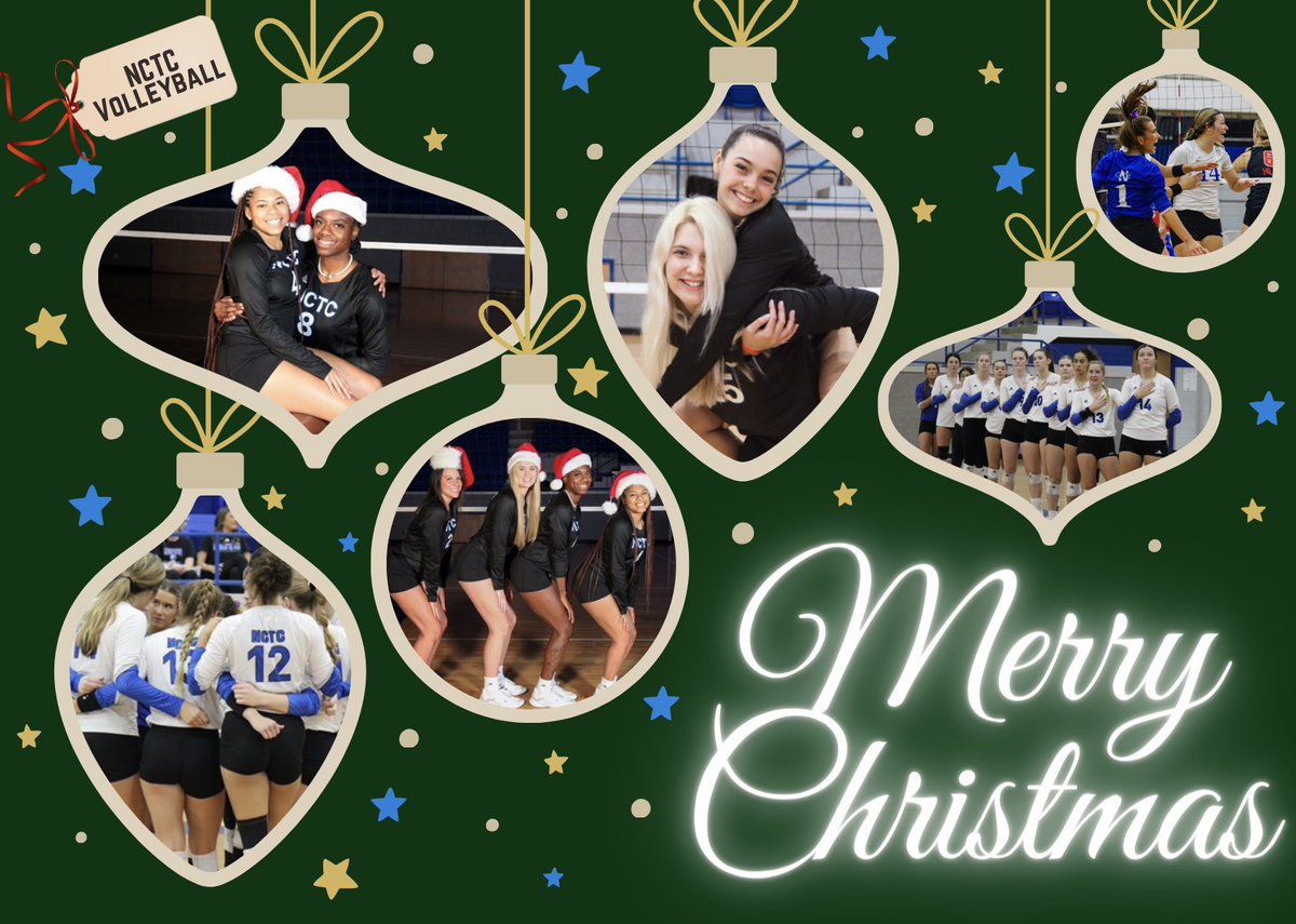 NCTC volleyball wishes you a Merry Christmas! 🎅🏻🎄 #NCTCVB23 #GOLIONS