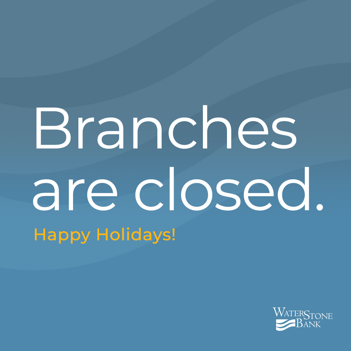 Happy Holidays from our family to yours! 🎁☃️ May your day be filled with the magic of the season. #waterstonebank #community #peoplefirst