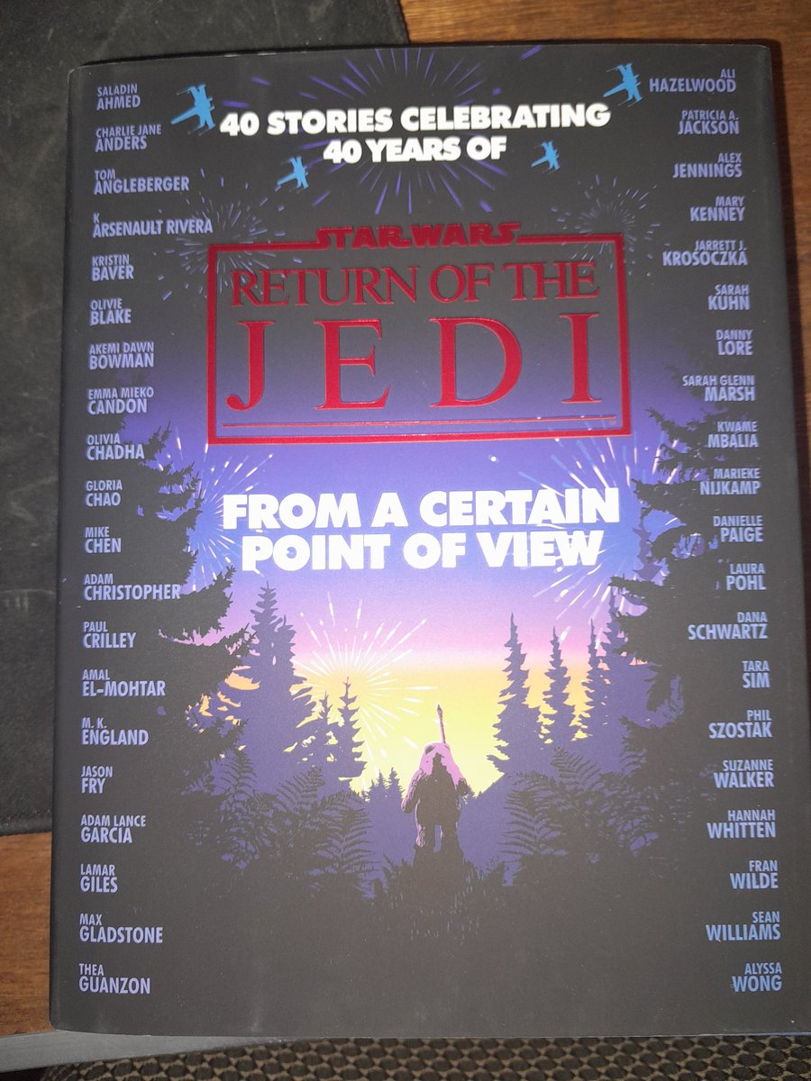 starwarsbrock's tweet photo. Here is the copy of #StarWars #FromaCertainPointofView celebrating the 40th anniversary of Return of the Jedi that I received for Christmas. I thoroughly enjoyed the first two anthologies &amp; look forward to reading  from the unique perspectives of new &amp; iconic characters. https://t.co/FHjkeOCvr7