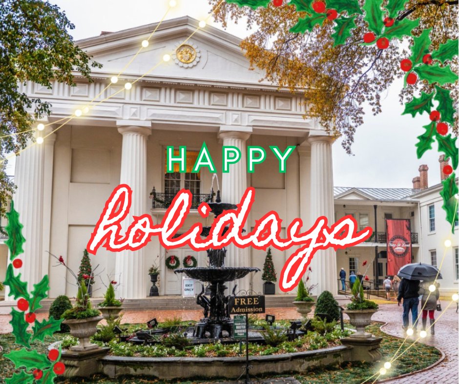 🎄HAPPY HOLIDAYS!🎄

From everyone at the Old State House Museum, we hope you have a wonderful holiday!

We are closed today, but we will be open again Wednesday from 9:00 a.m. to 5:00 p.m.

#AuthenticArkansas #OldStateHouseAR