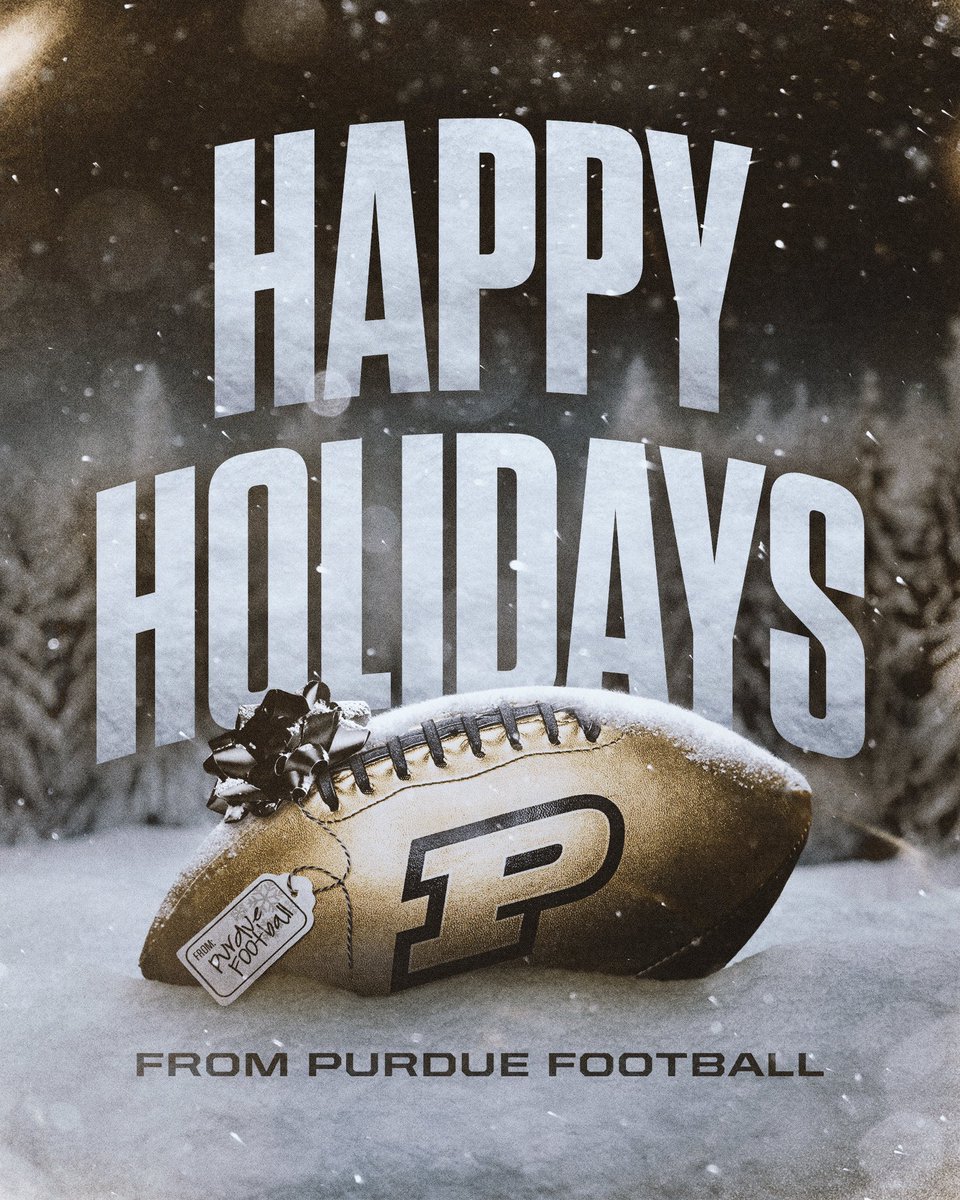 Happy Holidays from the Boiler Football family! 🎁