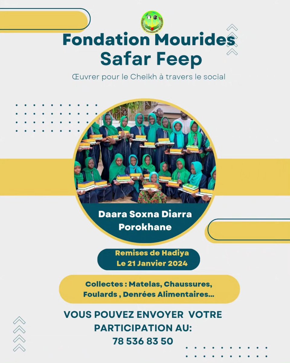 Fondation Mourides Safar Feep tweet media