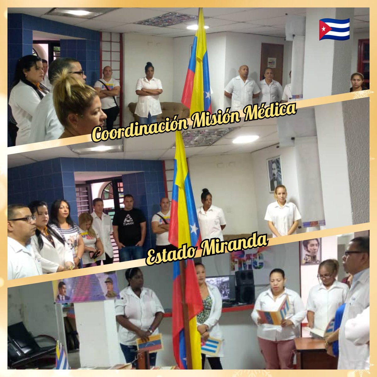 Se comenzó la semana en la Coordinación del Estado Miranda 🇻🇪, con matutino y puntualización de las tareas. #EstaEsLaRevolución 
#CubaPorLaVida 
#CubaCoopera 
<a href="/CubaMir_Ven/">Brigada Médica Cubana Estado Miranda</a> 
<a href="/cubacooperaven/">Brigada Médica Cubana en Venezuela</a> 
<a href="/japortalmiranda/">José Angel Portal Miranda</a> 
<a href="/MINSAPCuba/">Ministerio de Salud Pública de Cuba</a>