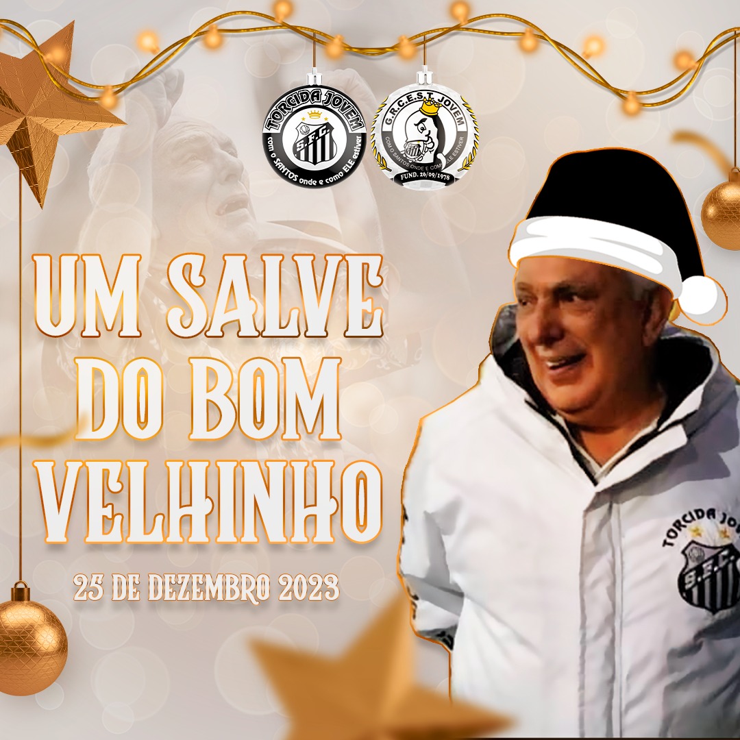 Nosso bom Velhinho deseja a todos muita paz, saúde e prosperidade nesse natal! Em especial para as famílias alvinegras! #TorcidaJovem