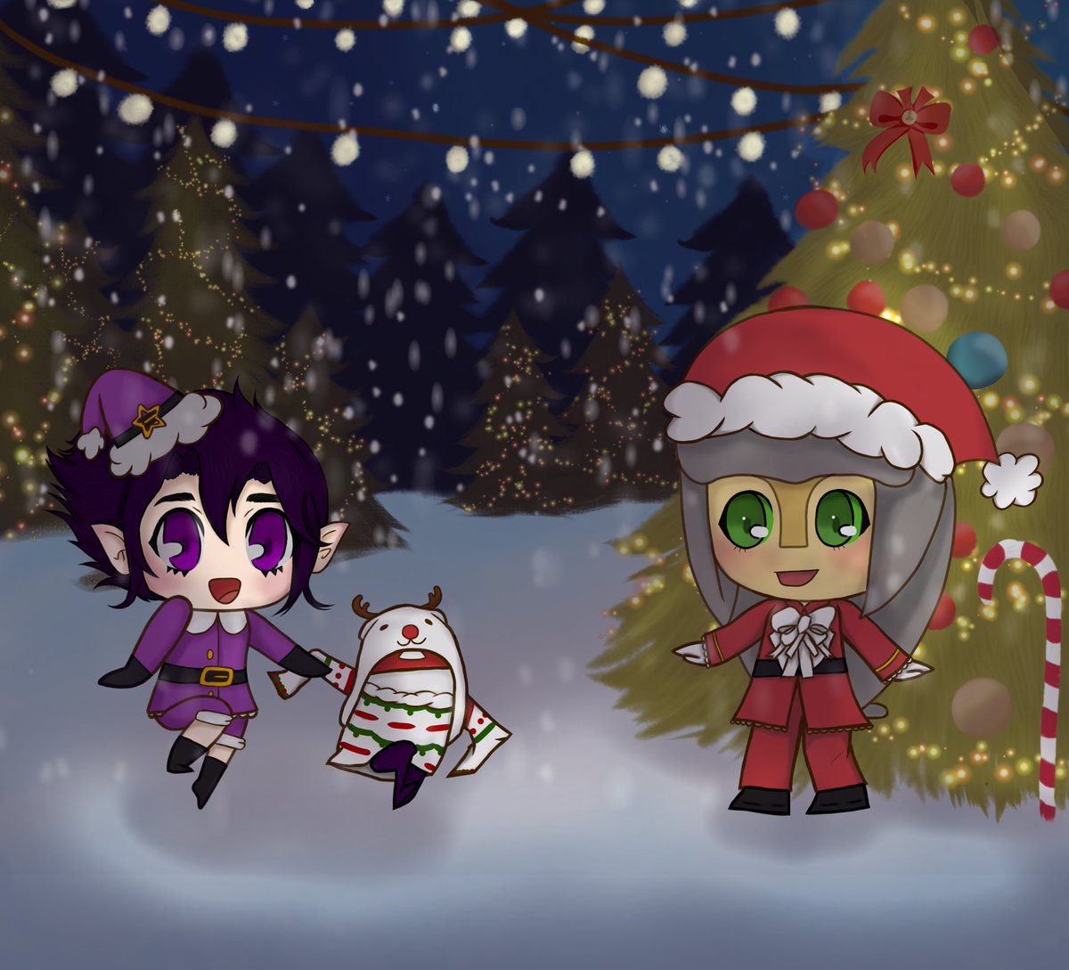 NeriTajeomiJay's tweet photo. HAPPY CHRISTMAS FAMILY BROWN💜🎊
(sin qRo por falta de tiempo 😿)
#Foligetta #qsmpfanart #leonardaqsmp #Familabrown #MerryChristmas https://t.co/RzLBUCsXkE