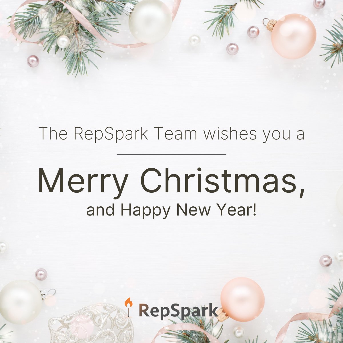 repsparkhq's tweet image. Wishing you happy holidays filled with warmth, laughter, and cherished moments!

Thank you for being an integral part of the RepSpark family.

#HappyHolidays #B2BPartnership #SalesSolution #InventoryPlanning #Businessgoals #RepSpark #MerryChristmas #HappyNewYear