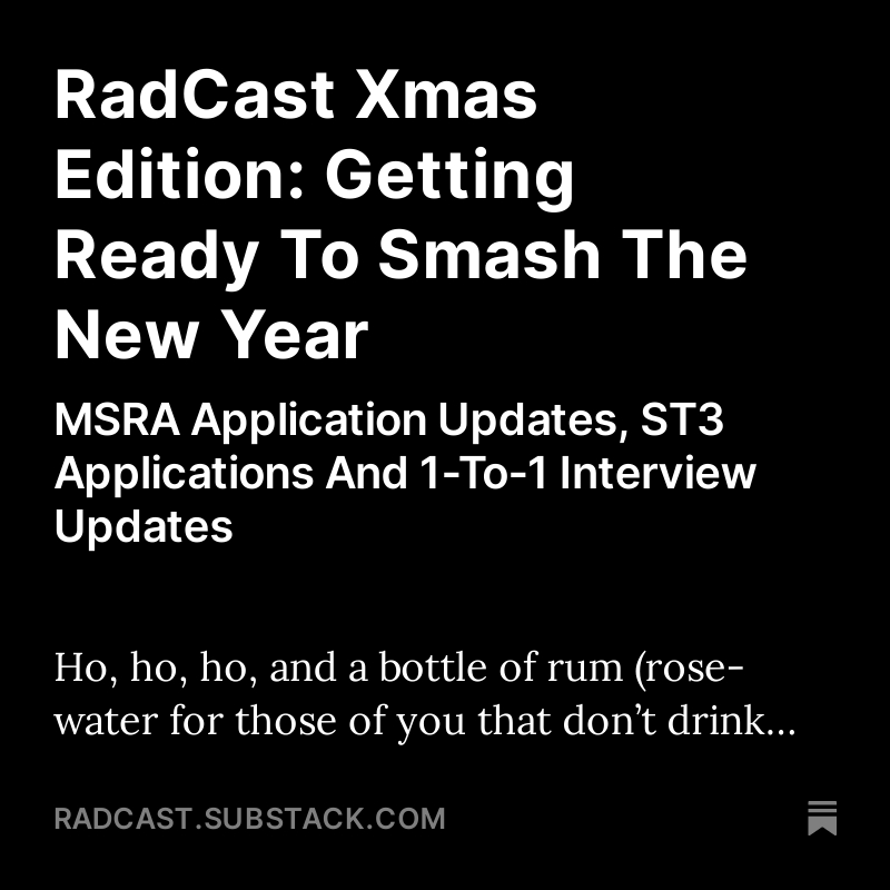 RadCast Xmas Edition: Getting Ready To Smash The New Year! open.substack.com/pub/radcast/p/…