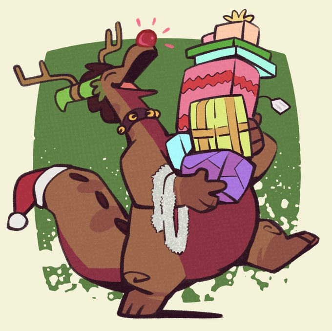 「holding reindeer costume」 illustration images(Latest)