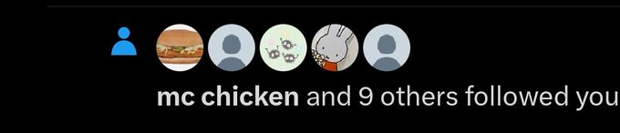 holy shit a mcchicken followed me  best day of my life https://t.co/qUwvwJZwOy