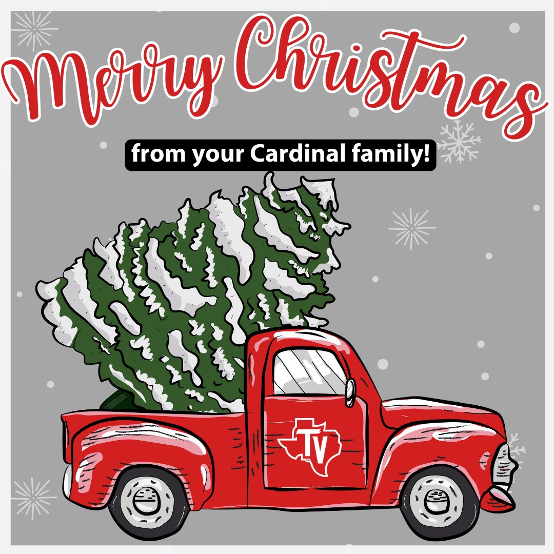 TrinityValleyCC's tweet photo. Merry Christmas, everyone!
We hope everyone has a wonderful and safe Christmas!
#tvcc #wearetvcc #christmas #cardinalchristmas #cardinaltakeover https://t.co/mYzO6Dk7s3