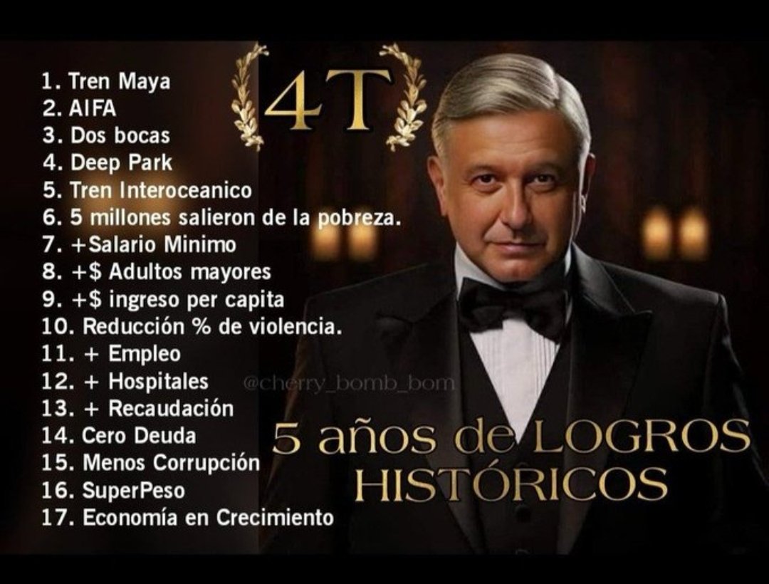 catrina_nortena's tweet photo. #TodosConClaudia 
🚨 Por favor no sean como el Grinch y le vayan a dar RT a los 17 logros más importantes de AMLO en estos 5 años que le pueden Arruindar la Navidad a la fachiza y a los chayoteros y a los prianistas... https://t.co/rlVFbSMUQ6