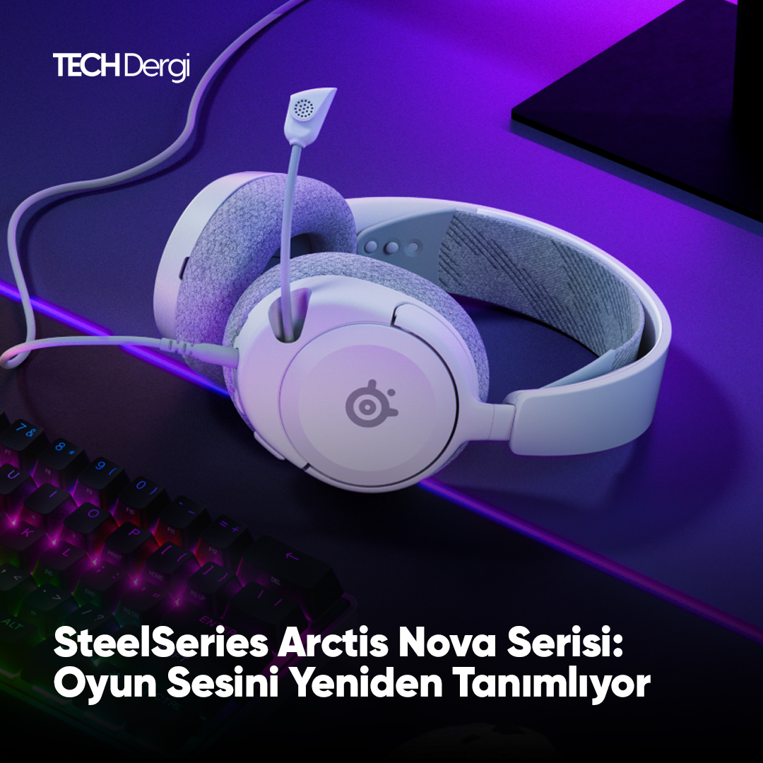 SteelSeries Arctis Nova Serisi: Oyun Sesini Yeniden Tanımlıyor SteelSeries, kaliteli kulaklıklarını oyunculara sunmaya devam ediyor, kulaklarınıza ziyafet hazırlayacak detayları öne çıkartmaya devam ediyor. 👉Detaylar: techdergi.net/steelseries-ar…