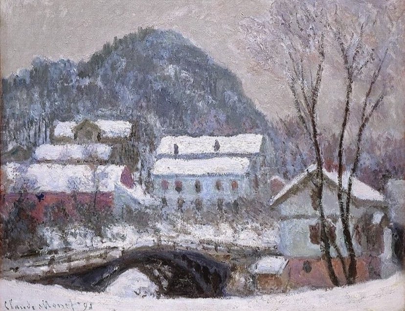 winter in Claude Monet’s paintings