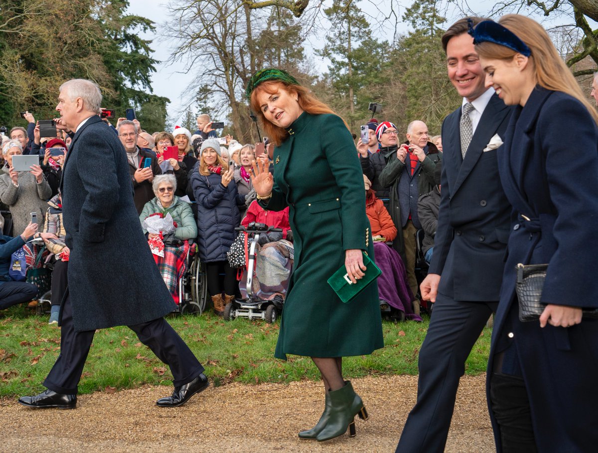 So nice to see Sarah Ferguson joining the royal family at the Sandringham Christmas church service