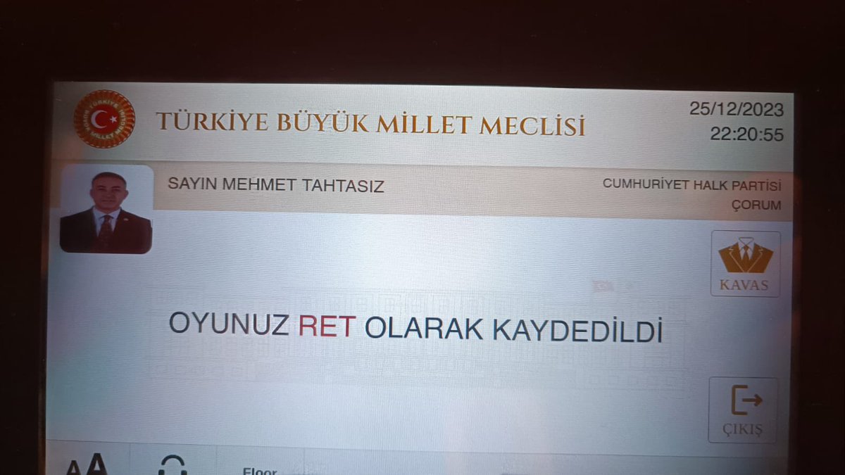 Biz AKP'nin milletimize dayattığı bu RANT bütçesine HAYIR dedik. 
ÇÜNKÜ;
Bu bütçede, 
- Hala konteynerde kalan Depremzedelerimiz YOK, 
- Taşeron İşçilerimiz, 
- Liyakatli Memurlarımız YOK,  
- Geçinemeyen Emeklilerimiz, Çiftçilerimiz, 
- Akademisyenlerimiz - Sanatçılarımız YOK
-