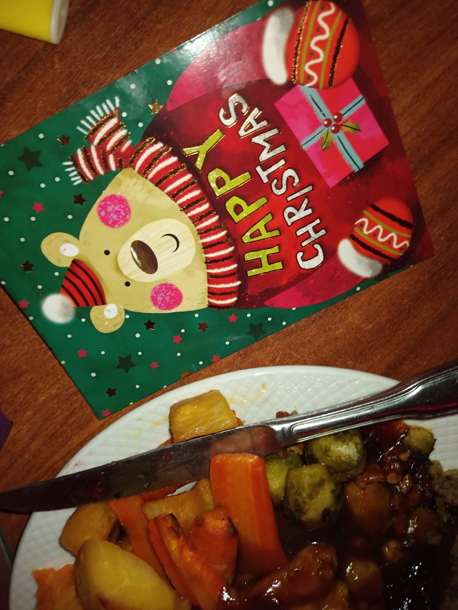 To the little Santa's helper who  left 2 loaded Christmas  Dinner plates at the gates with a card that read We heard the chickens ate your dinner!!Thanks so very much.We sere having soup!
Only thing is my finesse2 watch must have been ,forgotten by Santy ,BooHooo!!Next year.