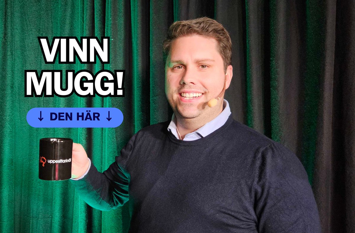 Vinn #Uppesittarkvälls mugg!
RT så är du med i utlottningen ❤️
🔍 Senaste avsnittet: youtube.com/live/pM7Wj_87H…

Vi drar en slumpvis vinnare onsdag 27e!