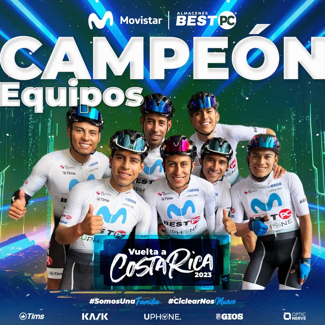 También somos campeones por equipos🏆💪🇪🇨

¡Felicitaciones! ¡Buen trabajo guerreros! 👏👏👏

#SomosUnaFamilia
#CiclearNosMueve

<a href="/MovistarEC/">Movistar Ecuador</a>