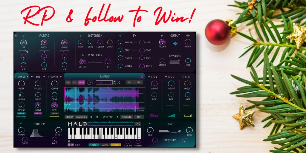 Plugin Deals ๐ ๐ต (@plugindeals) on Twitter photo REPOST & FOLLOW <a href="/plugindeals/">Plugin Deals ๐ ๐ต</a> and <a href="/DHPlugins/">DHPlugins</a> to WIN the HALO-2 synth offered by DHPlugins ๐
๐ dhplugins.com/halo-2
1 Winner chosen January 3 REPOST & FOLLOW <a href="/plugindeals/">Plugin Deals ๐ ๐ต</a> and <a href="/DHPlugins/">DHPlugins</a> to WIN the HALO-2 synth offered by DHPlugins ๐
๐ dhplugins.com/halo-2
1 Winner chosen January 3